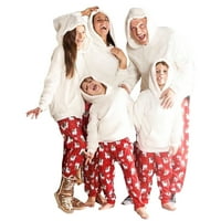 Carolilly Porodica koja odgovara Božić Pijamas Božićni topli muškarci Žene Kid Sleep Bagey Roditelj-Dječja