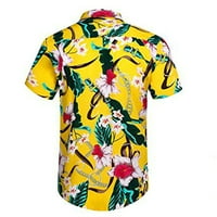 Ayolanni muns Havajska majica Muška havajska majica Labave casual na plaži Majica Majica rever