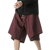 Booker Muške hlače Ležerne prilike za trčanje pamučne platnene kratke hlače Vintage Sportske muške kratke