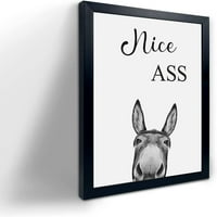 Donkey Animal Wall Art Prints Lijepi guzini Citati Poster Smiješno kupatilo Zidno umjetničko djelo za
