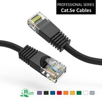 9FT CAT5E UTP Ethernet mreže za podizanje kabela Gigabit LAN mrežni kabel RJ brzi patch kabel, crni