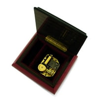 Klasično Crveno vino Arabesque Wood Inlay Music Box, Kvaliteta i ljepote Sorrento Italija - zamislite