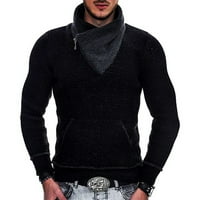 Muškarci Turtleneck džemper pulover jesen zima casual dugih rukava s dugim rukavima, pletiva s dukserom
