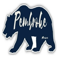 Pembroke Maine suvenir 3x frižider magnetni medvjed dizajn