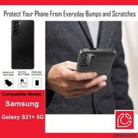 Capsule Case kompatibilan sa Galaxy S Plus [četkani tekstura STROPTROSTI CASTERY HYBRID DUALY sloj kućišta