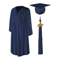 Class Act Diplomiranje odraslih Unizno sjajno diplomiranje i haljina sa odgovarajućim reselima i zlatnim