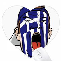 Grčka zastava za zastavu Makeup Head Screang Cap Heart MousePad Gumeni mat za igru