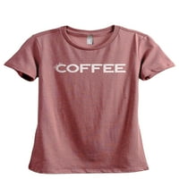 Treba mi moju kafu ženska modna opuštena majica tee heather siva 2x-velika