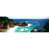 Panoramske slike Rocke Formacije u obali Big Sur California USA Poster Print panoramskim slikama - 12