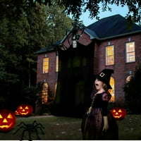 10,8ft zastrašujući ukras za vješticu na otvorenom, viseći dekor Halloween sa crnim jezivim krpom i
