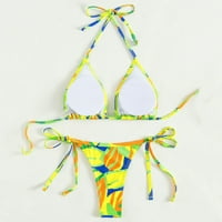 Kupaći kostimi za žene za žene Brazilski bandeau kupaći kostimi za kupaće kostime Pousp-up Women zavoja