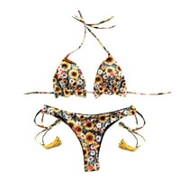 Ženski bandeau plaža za kupaći kostim push-up set kupaći kostimi Brazilski zavoj Bikini kupaći kostimi Tankinis set