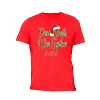 Xtrafly odjeća MENS Dragi Djed Mraz mogu objasniti ružni božićni džemper Elf Party Ho Funny majica
