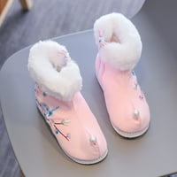 TODDLER Cipele za djevojke cipele tople pamučne čizme vezene čizme Nacionalni stil čizme princeze pamučne