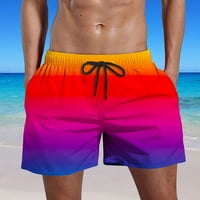 XYSAQA MENS SWIM TRUCS Gradijent ljetni kupaći kupaći kostimi kratke hlače Ležerne prilike velike i
