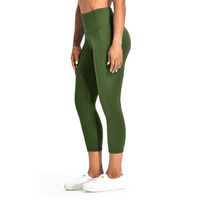 Ženske joge pantalone sa džepovima - LetsFit su gamaše sa džepovima, visokim strukom Trčevi za trbuhu