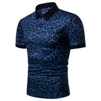 Muške majice modni kratki rukav pruži Leopard Print Velike veličine Casual top bluza