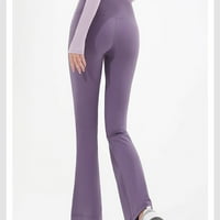 Bootcut joga hlače za žene visoke struk joge hlače Tummy Control Work Hlače Palazzo Workout Hlače pantalone