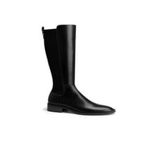 Tenmi Žene Nelizne zimske koljena Visoke cipele Hodanje Comfort Fashion Chelsea Boot Office Black Clee