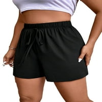 Ženske ležerne pismene kratke hlače Black Plus Shorts 0xl