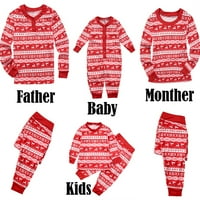 Calsunbaby Božićna porodica Usklađivanje Santa Pijamas Set Ženska Kid Spavaća noćna odjeća PJS