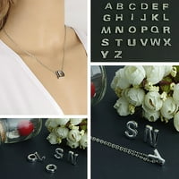 ANVAZISISE modne žene nakit DIY slovo privjesak lančani lančanik šarm ogrlica za zabavu poklon srebrni