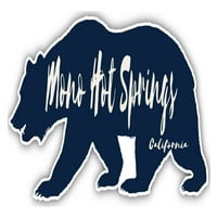 Mono Hot Springs California Suvenir 3x frižider magnetni medvjed dizajn