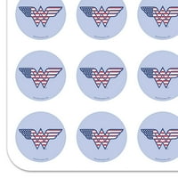 Wonder Woman USA Američka zastava Logo Planer kalendara Scrapbooking Crafting naljepnice