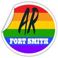 Fort Smith Ar Arkansas Sebastian County Rainbow Pride Zastava Stripes Pride Zastava za zastavu Euro