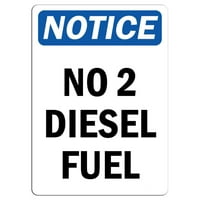 Prometni znakovi - Obaveštenje - Nema dizelskog goriva Aluminijumski znak Ulično odobreno Znak 0. Debljina