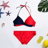 Ljeto dva kupaći kostim Qwang ženski bikini setovi dva kupaća kostimu VAKT VRETNI PREDNJI PREDNJI PREDNJI