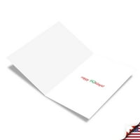 Smiješna božićna kartica sa kovertom - Ho ho Diagram C7128XSG