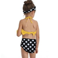 TODDLER Baby Kids Little Girls Ruffles Cvjetni ispis Dvije kupaći kostim kupaći kostim kupaći kostimi Bikini set 2-12Y