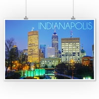 Indianapolis, Indiana, Skyline noću
