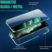 Magnetni iPhone plus kućište Dvostrano kaljeno staklo zaštićeno sredstvo za otpornost na udarce i otpornost