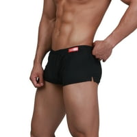 Muški donji rublje Boxer Trunk niski uspon seksi moda kratka udobna sportska gaća za sport crna l
