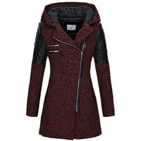 Aufmer jesen i zimska odjeća nejasni kaput žene topla tanka jakna debeli kaput sa kaputicom sa kapuljačem
