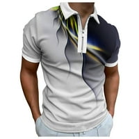 Polo majice za muškarce proljeće ljetni patentni zatvarač revolutisak casual t vlaige wicking polo majica