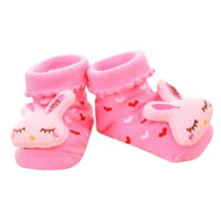 Obuća za mališane stereoskopske dječačke čarape -Slip djevojke podne crtane 3D baby baby cipele rupe