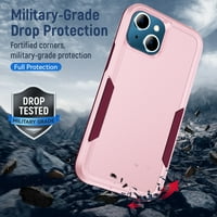 FEishell futrola Fit za iPhone, vojni razreda Pottrajna zaštita Hybrid oklop dvostruki sloj tvrdo +