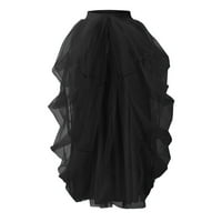 Suknje za ženske ženske zabave visoko struk elastični pojas casual poncho ženske suknje mjehurić suknje