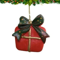 Mini smoline Božićne čarape Cane Privjesak poklon torba Dekorativni božićni ukrasi STAKLO Mrće
