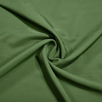 Jesen MIDI haljine za plus veličinu Žene Čvrsto boje Okrug dugih rukava elegantan i jednostavan labav kardigan maxi haljina zelena xxl