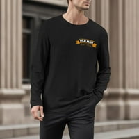 Košulje za muškarcu jesen i zimsku modu i slobodno vrijeme 3D digitalno zabavno slovo dugih rukava muške