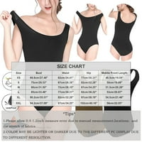 Yubnlvae Sliming kupaći kostimi za kupaće kostime za teen djevojke Čvrsto boje crno-smeđe kupaći kostim