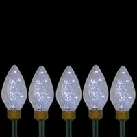 Sjeveroligilica 5CT LED LED svijetli C Božićne staze za travnjak - bistra svjetla