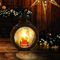 Meuva božićna dekoracija Candlelight Swerner Snowman Retro prozorski osvjetljavanje Ornamenta za ukrašavanje