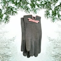 PJTEWAWE GRIJANJE Oprema za grejanje u zimskim ženskim lukovima za omotavanje ivica baršunaste rukavice i baršunaste rukavice u jesen i zimi
