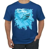 Plivanje morskog psa Ljubitelji životinja Muška grafička majica, Royal, 3xl