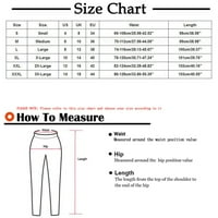 Qiaocaity Ženske hlače visoke struke labave ravno široke pantalone za noge Capris posteljina hlače plus veličine hlače čišćenje siva 3xl